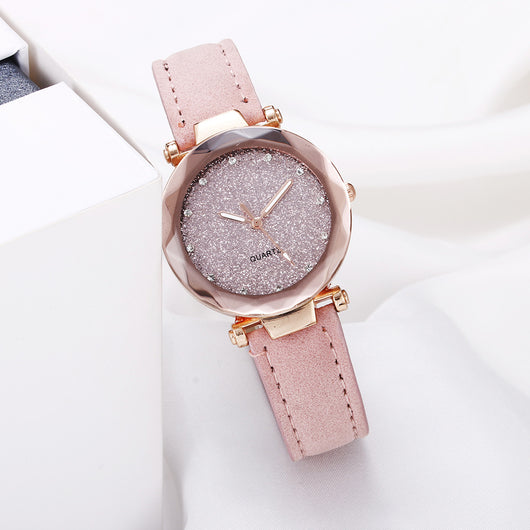 Reloj de Pulsera para Mujer Romántico con Cielo Estrellado, Diseño Cuero y Diamantes - Image 17