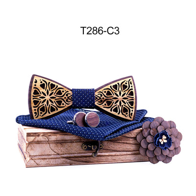 Traje con Pajarita de Madera Maciza - Image 10