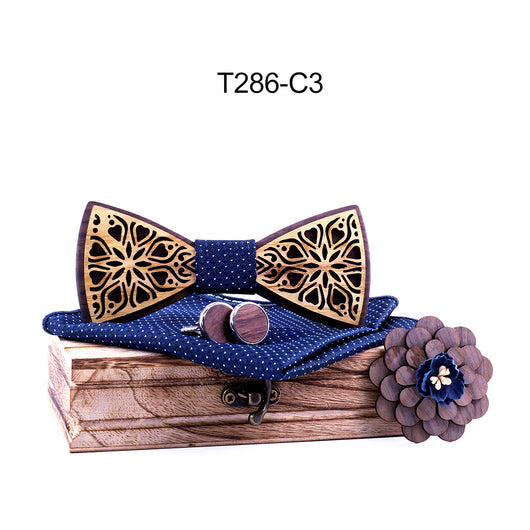 Traje con Pajarita de Madera Maciza - Image 10