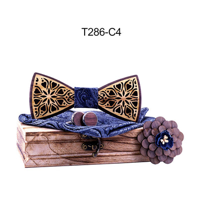 Traje con Pajarita de Madera Maciza - Image 11