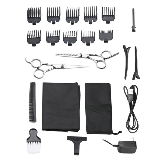 Black electric hair clipper with a silver blade, digital display showing '100', and a hanging loop. - Image 5