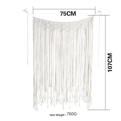 Tapiz Macramé Tejido a Mano Bohemio Geométrico para Decoración - Image 6