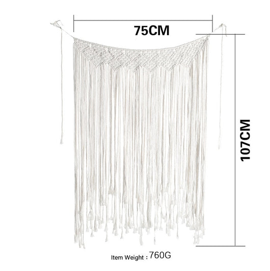 Tapiz Macramé Tejido a Mano Bohemio Geométrico para Decoración - Image 6