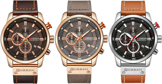 Reloj Deportivo Militar Cronógrafo Impermeable Cuero Premium Lujo - Image 11