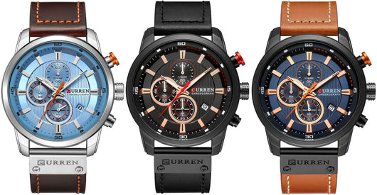 Reloj Deportivo Militar Cronógrafo Impermeable Cuero Premium Lujo - Image 12