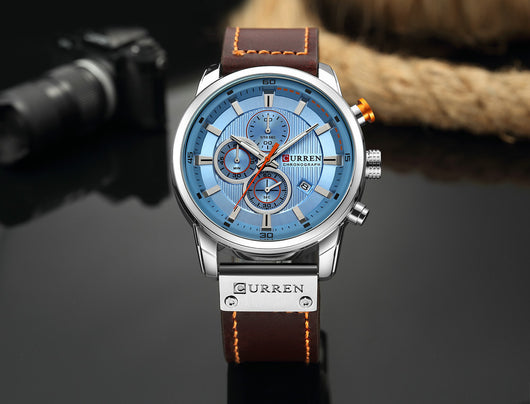 Reloj Deportivo Militar Cronógrafo Impermeable Cuero Premium Lujo - Image 17