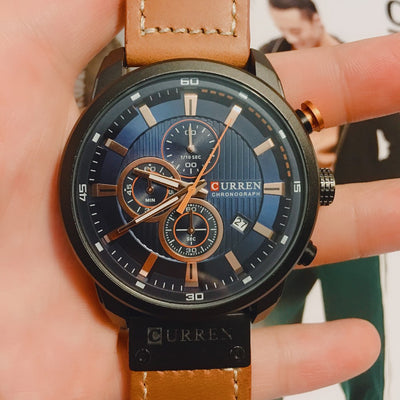 Reloj Deportivo Militar Cronógrafo Impermeable Cuero Premium Lujo - Image 19