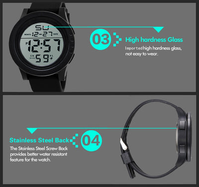 Reloj Deportivo Grande Resistente al Agua para Aventuras Outdoor - Image 10