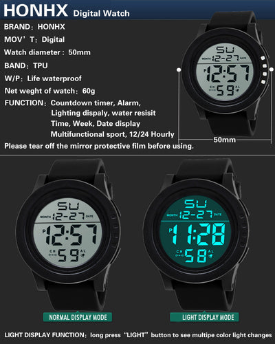 Reloj Deportivo Grande Resistente al Agua para Aventuras Outdoor - Image 13