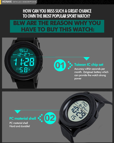 Reloj Deportivo Grande Resistente al Agua para Aventuras Outdoor - Image 16