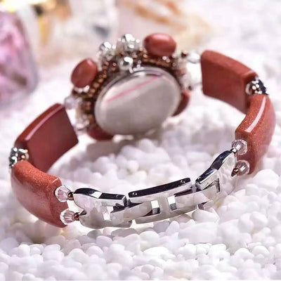 Reloj Pulsera de Piedra Arenisca Dorada - Image 9