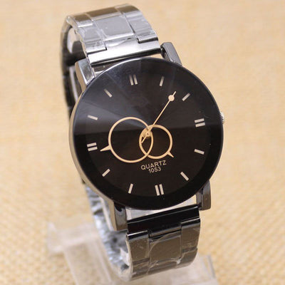 Reloj de Acero Negro con Correa de Acero - Image 7