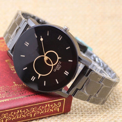 Reloj de Acero Negro con Correa de Acero - Image 8