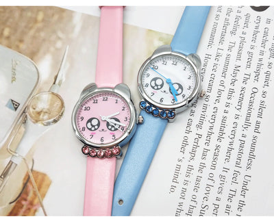 Reloj Infantil con Correa de Dibujos Animados y Detalles de Cristales - Image 6