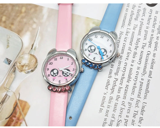 Reloj Infantil con Correa de Dibujos Animados y Detalles de Cristales - Image 6