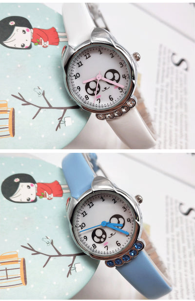 Reloj Infantil con Correa de Dibujos Animados y Detalles de Cristales - Image 7