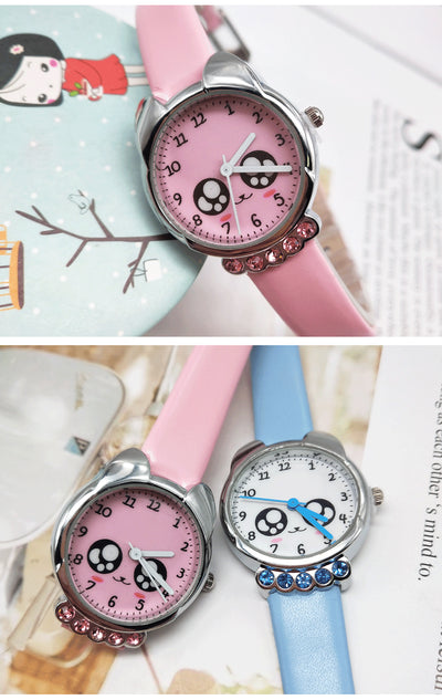 Reloj Infantil con Correa de Dibujos Animados y Detalles de Cristales - Image 8