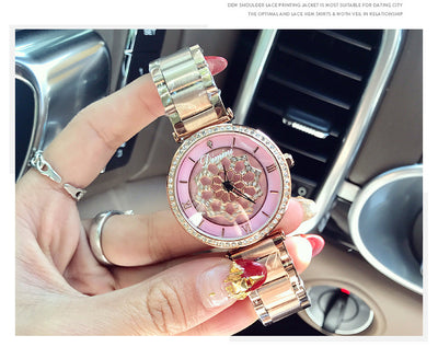 Reloj de Cuarzo para Mujer con Diamantes y Acero Inoxidable - Image 9