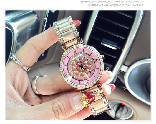 Reloj de Cuarzo para Mujer con Diamantes y Acero Inoxidable - Image 9