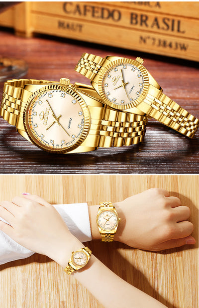 Reloj para Hombre Dorado de Pareja - Image 40