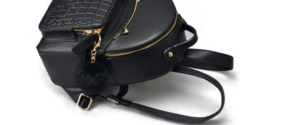 Mochila Bolso de Cuero para Mujer Estilo Coreano Campus - Image 10