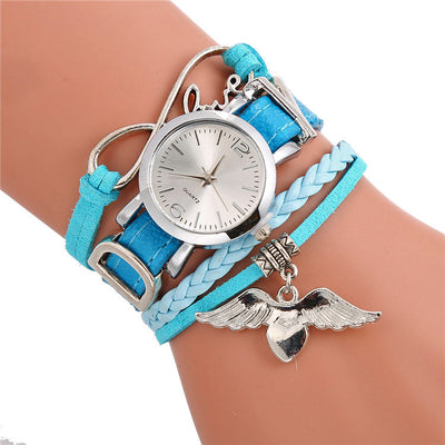 Reloj de Cuarzo para Mujer con Dije Ángel Personalizable - Image 2