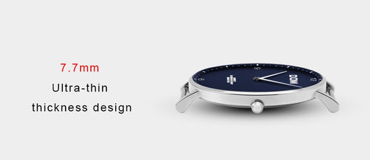 Reloj de Pareja Minimalista Acero Inoxidable Ultadelgado Resistente al Agua - Image 18
