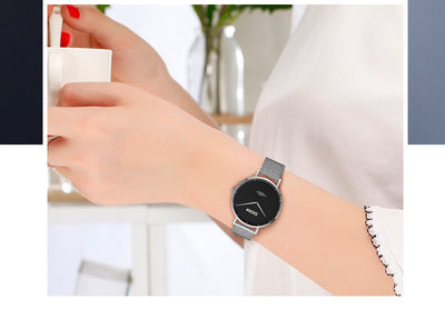 Reloj de Pareja Minimalista Acero Inoxidable Ultadelgado Resistente al Agua - Image 28