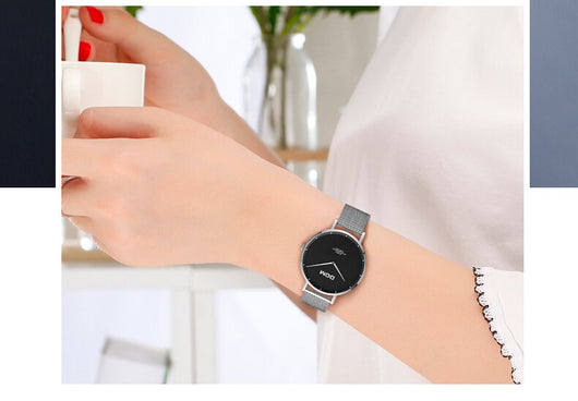 Reloj de Pareja Minimalista Acero Inoxidable Ultadelgado Resistente al Agua - Image 28