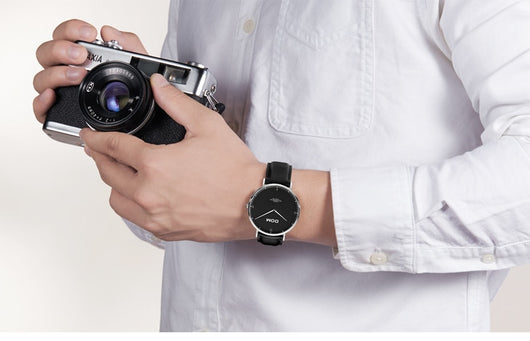 Reloj de Pareja Minimalista Acero Inoxidable Ultadelgado Resistente al Agua - Image 30