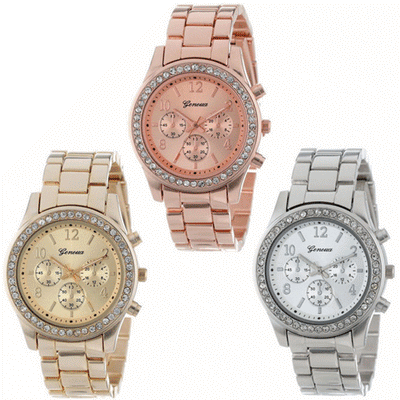 Reloj Pulsera de Diamantes con Correa de Acero Inoxidable - Image 10