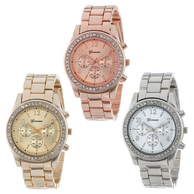 Reloj Pulsera de Diamantes con Correa de Acero Inoxidable - Image 11