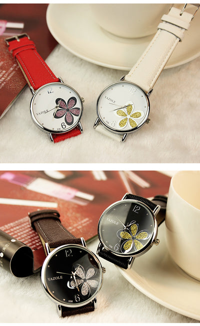 Reloj de Moda Coreana para Mujer con Trébol de Cuatro Hojas - Estilo Ejecutivo - Image 11