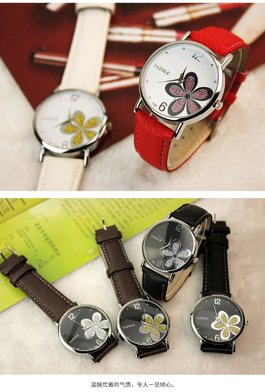 Reloj de Moda Coreana para Mujer con Trébol de Cuatro Hojas - Estilo Ejecutivo - Image 12
