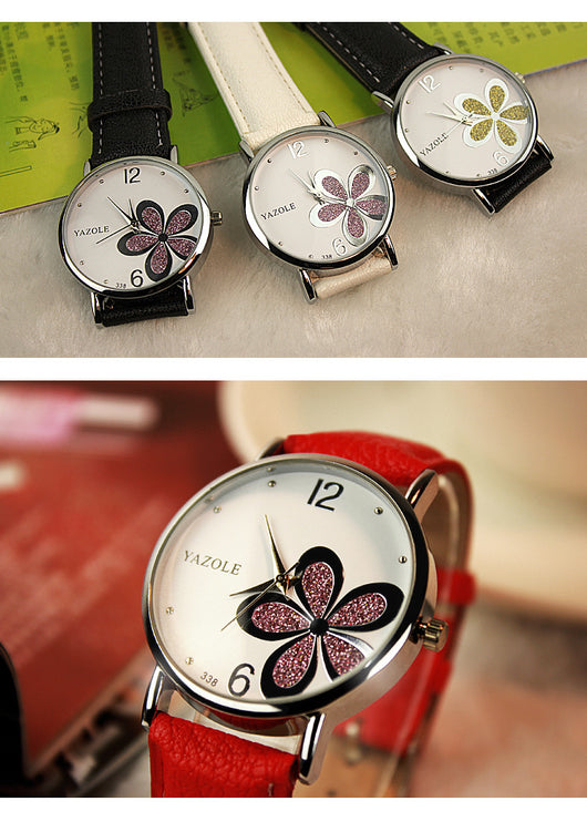 Reloj de Moda Coreana para Mujer con Trébol de Cuatro Hojas - Estilo Ejecutivo - Image 14