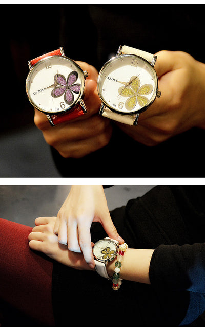 Reloj de Moda Coreana para Mujer con Trébol de Cuatro Hojas - Estilo Ejecutivo - Image 15