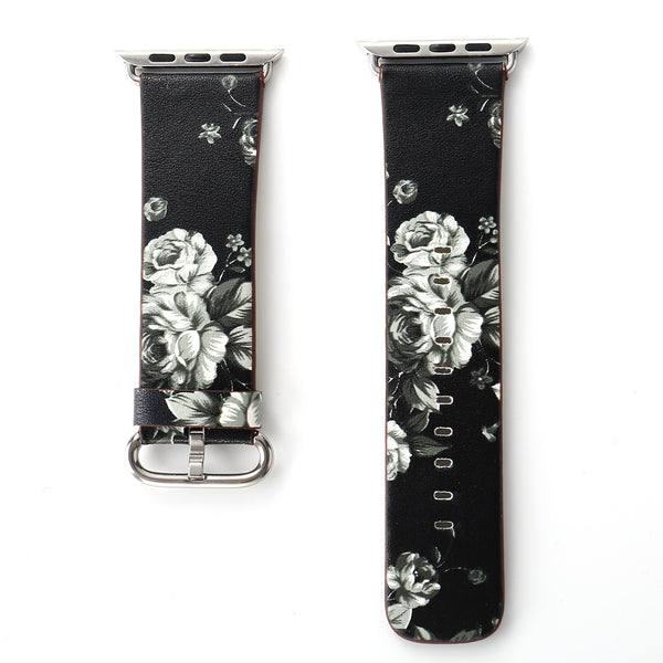 Correa de Cuero con Estampado Floral Chinoiserie