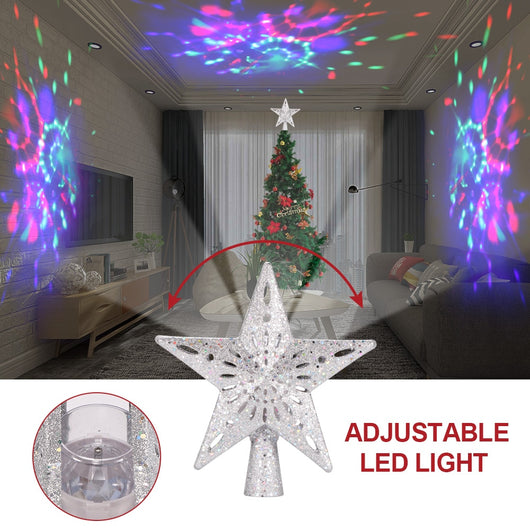 Estrella Luminosa LED para Árbol de Navidad con Proyector Láser de Copos de Nieve - Image 14