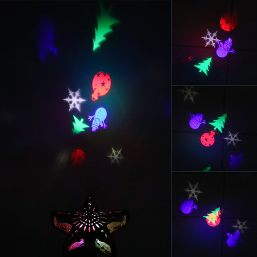 Estrella Luminosa LED para Árbol de Navidad con Proyector Láser de Copos de Nieve - Image 16