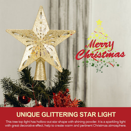 Estrella Luminosa LED para Árbol de Navidad con Proyector Láser de Copos de Nieve - Image 18