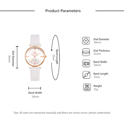 Reloj de Cuarzo Clásico para Mujer con Pulsera Combinada - Image 4
