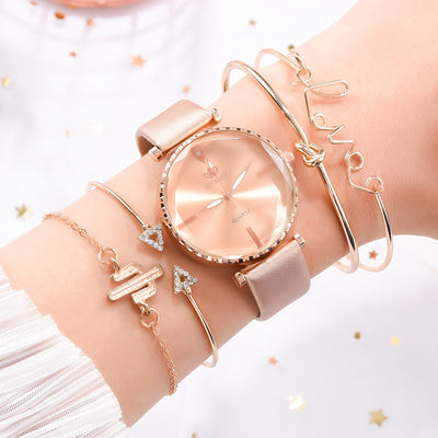 Reloj de Cuarzo Clásico para Mujer con Pulsera Combinada - Image 6