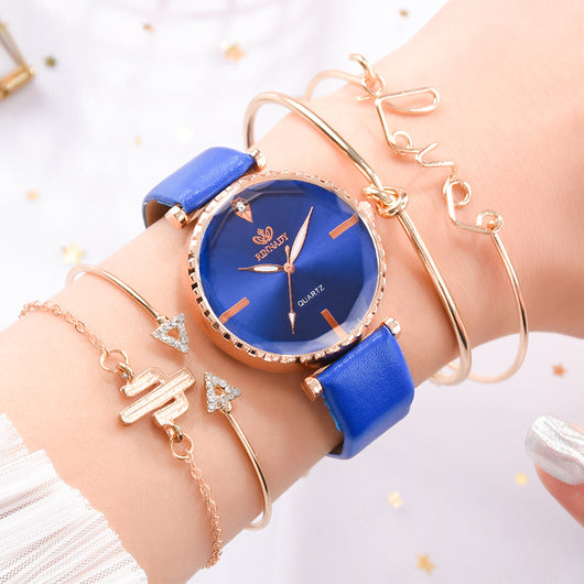 Reloj de Cuarzo Clásico para Mujer con Pulsera Combinada - Image 7