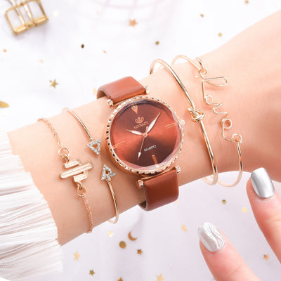 Reloj de Cuarzo Clásico para Mujer con Pulsera Combinada - Image 9