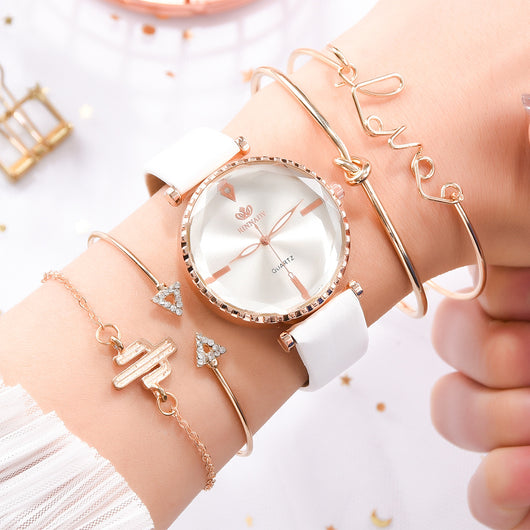 Reloj de Cuarzo Clásico para Mujer con Pulsera Combinada - Image 11
