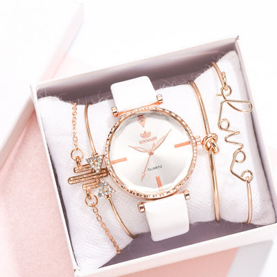 Reloj de Cuarzo Clásico para Mujer con Pulsera Combinada - Image 12