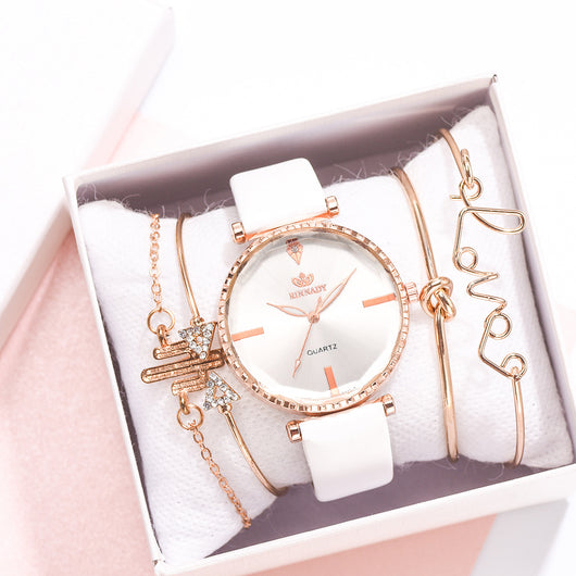 Reloj de Cuarzo Clásico para Mujer con Pulsera Combinada - Image 12