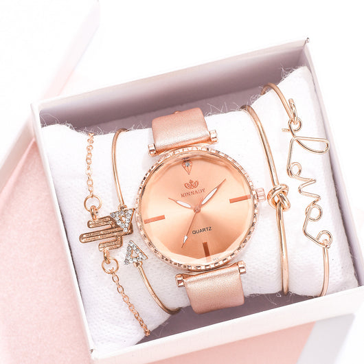 Reloj de Cuarzo Clásico para Mujer con Pulsera Combinada - Image 14