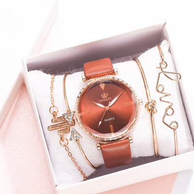 Reloj de Cuarzo Clásico para Mujer con Pulsera Combinada - Image 15