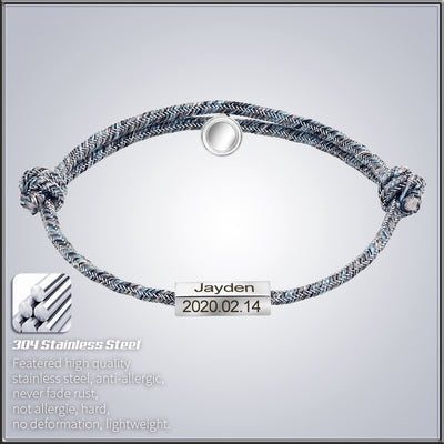 Pulsera de Pareja Personalizada con Imán - Acero Inoxidable Promesa de Amor Eterno - Image 16